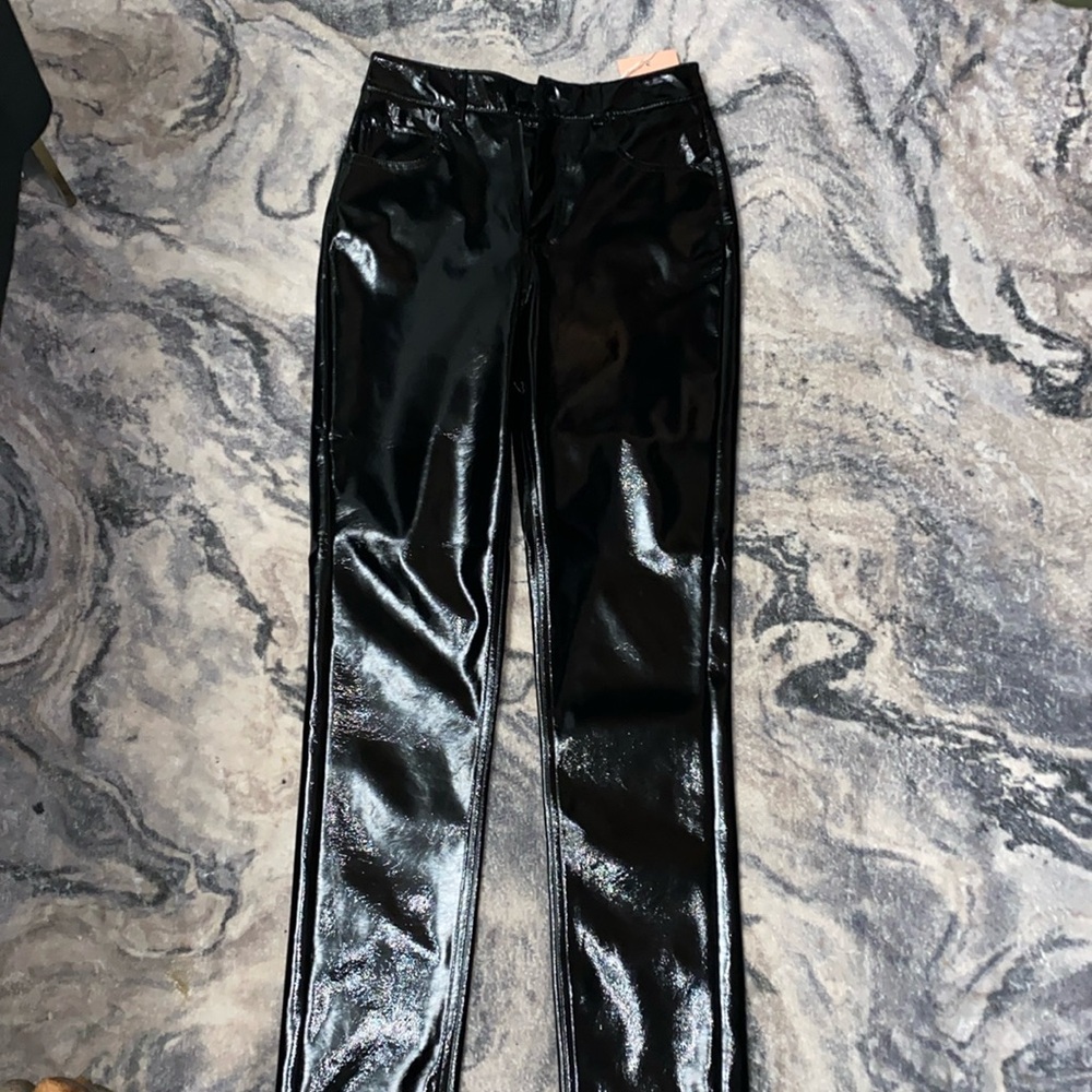 NWT JJXX HW Slim Faux Leather Pants